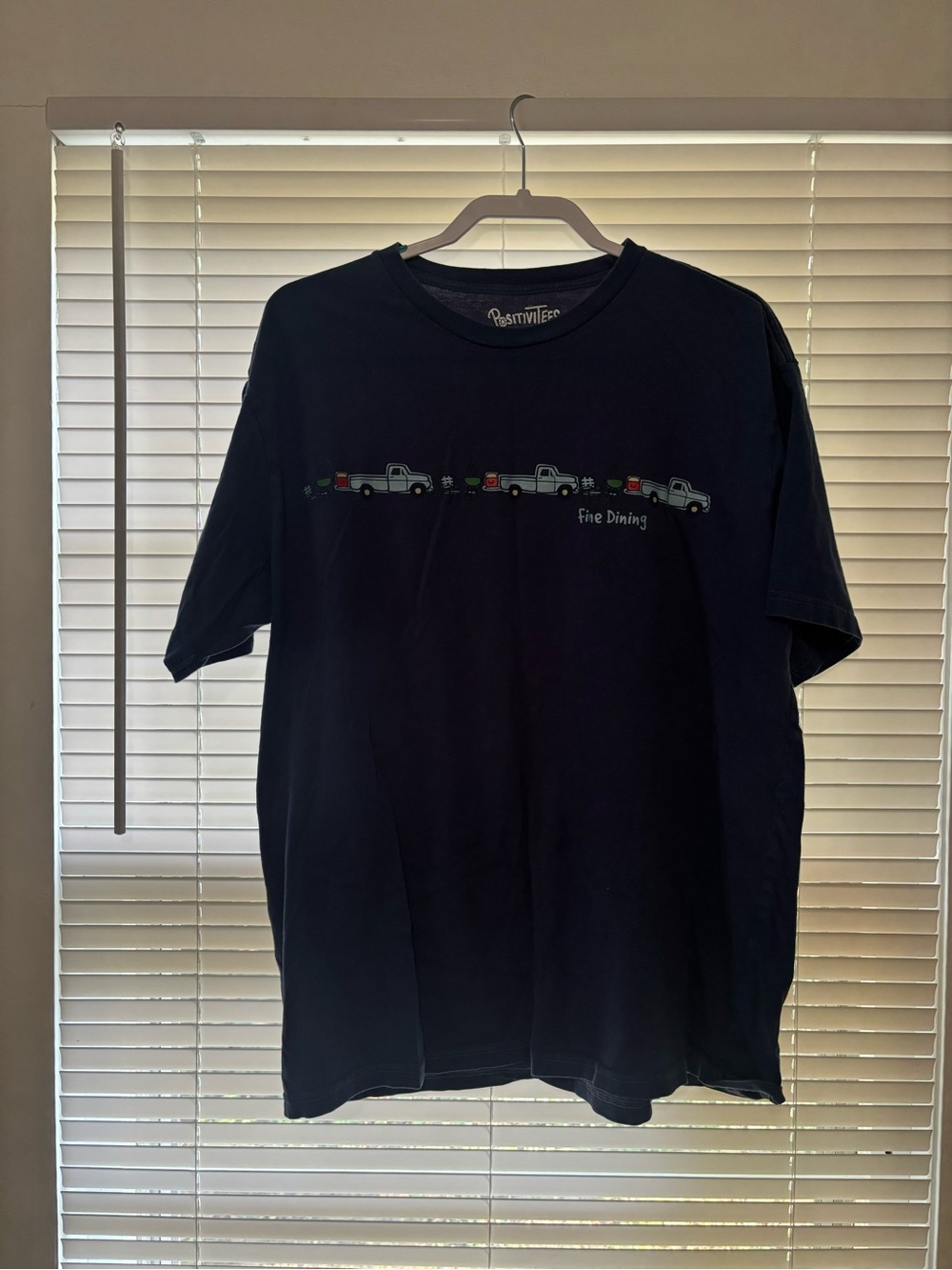 Navy 'Fine Dining' Graphic Crewneck T-Shirt